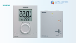 Siemens RDJ10RF/SET Wireless room temperature controller with 24-hour time switch and LCD